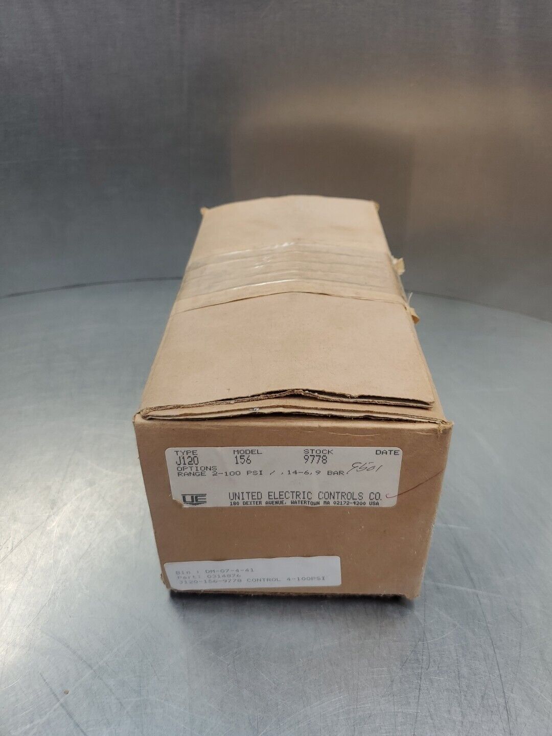 United Electric Controls J120 Model 9778 2-100psi Control Module. 4C-4 ...