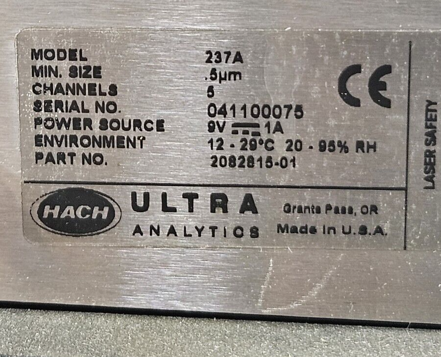 Hach/MetOne 237A Portable Airborne Laser Particle Counter               (BIN434)