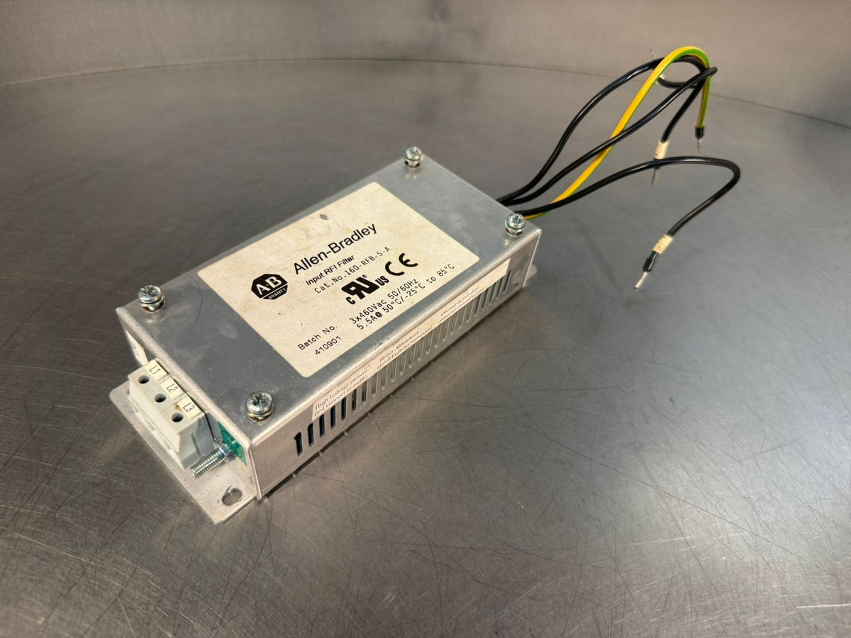Allen Bradley 160-RFB-5-A Input RFI Filter 5.5A 3x460VAC           (3.1.2)