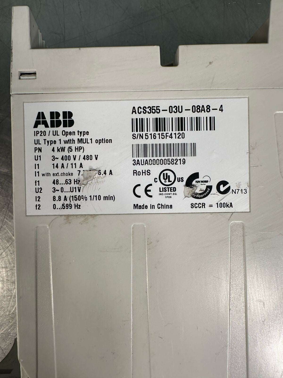 Abb ACS355-03U-08A8-4 Inverter ACS35503U08A84 (7.3.2)