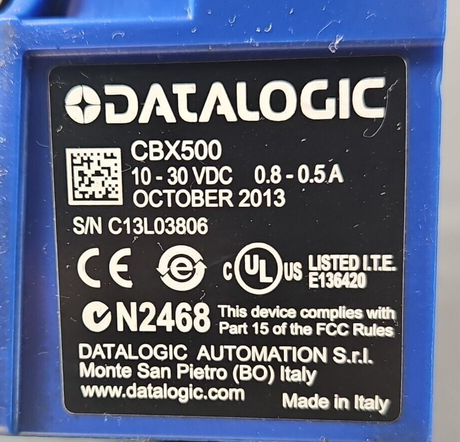 Datalogic CBX500 Network Connection Box No Cables                      (BIN415)