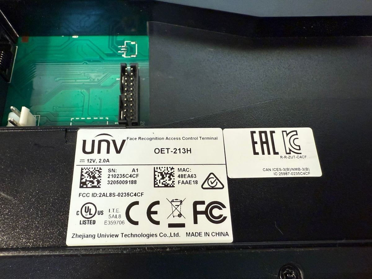 Unv OET-213H Face Recognition Access Control Terminal  (8.4.8)