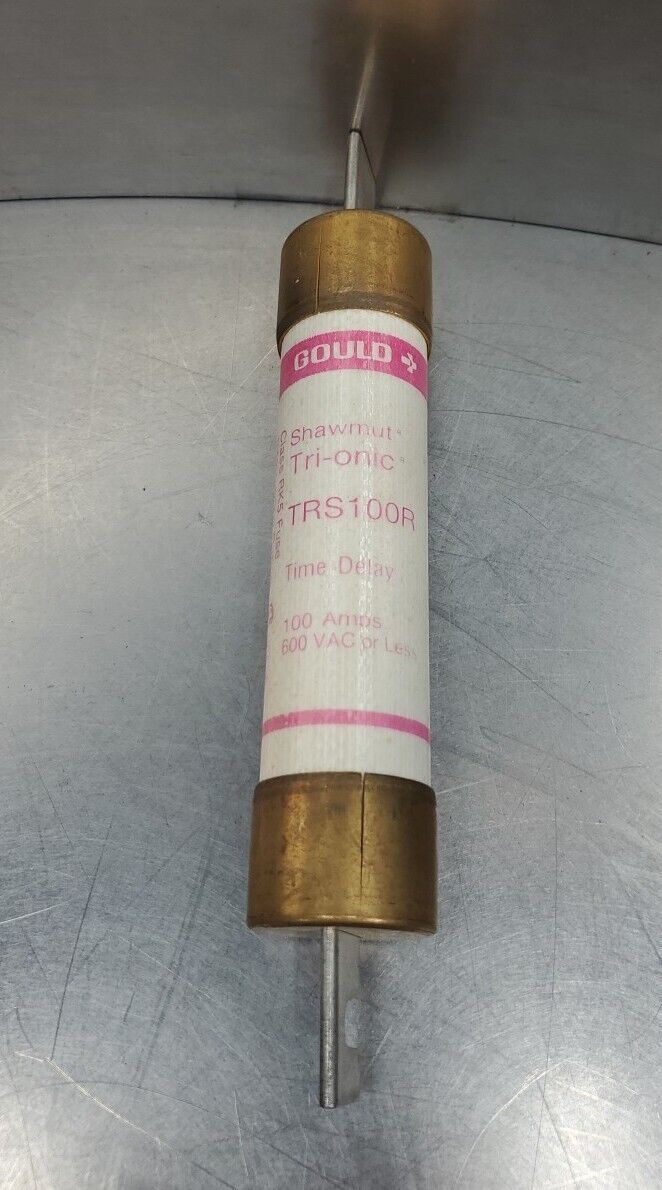 GOULD Shawmut TRS100R Time Delay Fuse, 100A 600VAC.                        4B-42