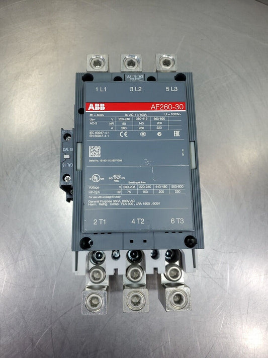 ABB AF260-30 400Amp 3 PH 600 Volt Contactor.                               1C-25