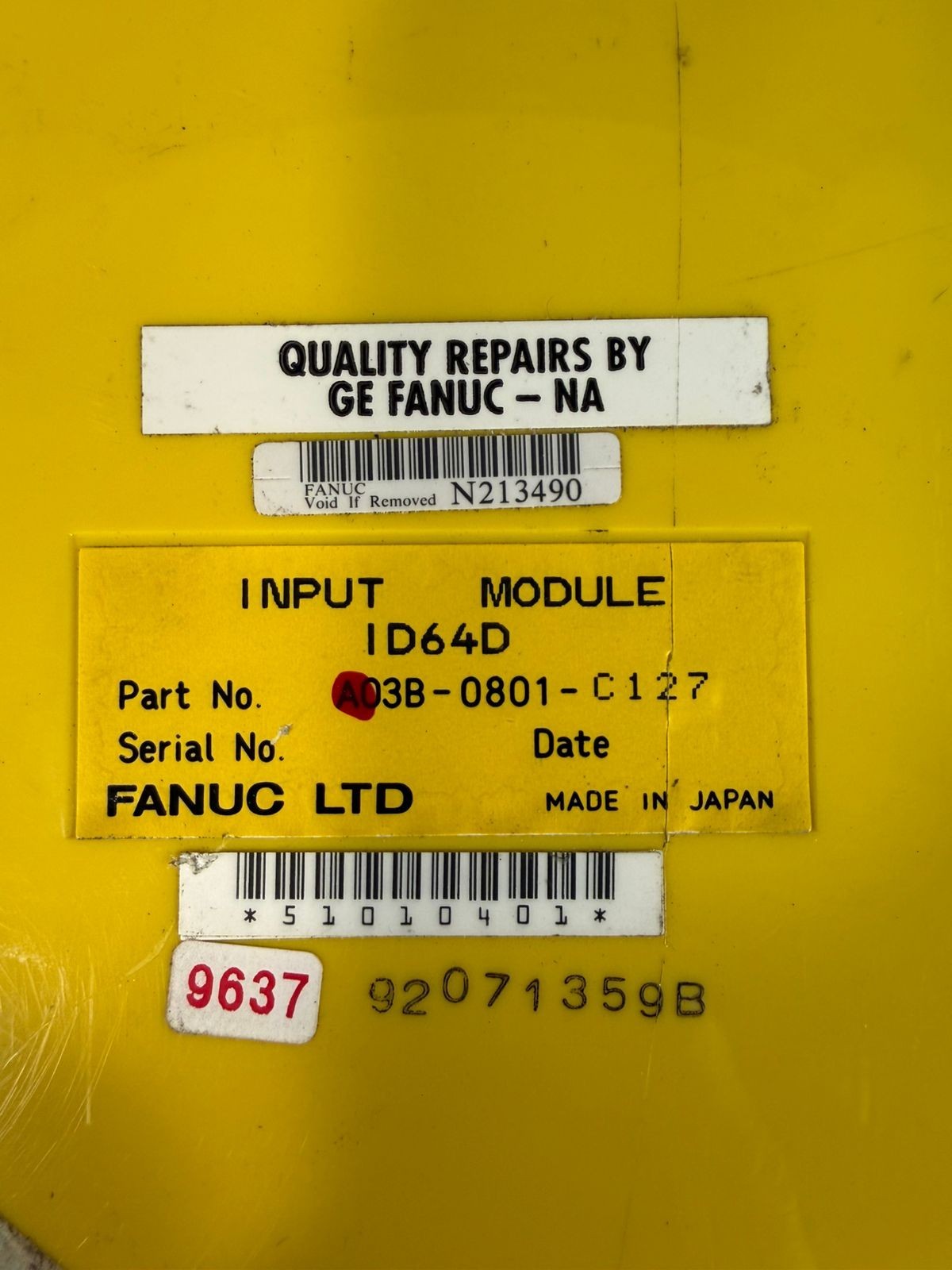 Fanuc Input Module A03B-0801-C127 ID64D (4.1.4)