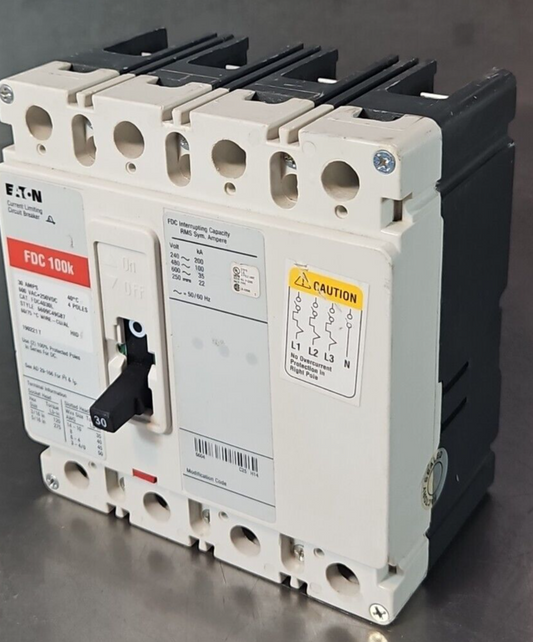 Eaton Cutler-Hammer FDC4030L 4pole 30amp Circuit Breaker                  loc4D6