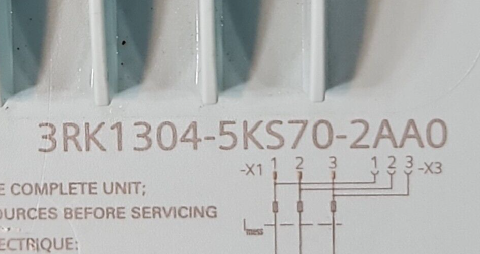 Siemens 3RK1304-5KS70-2AA0 Electronic motor starter (BIN4.4.5)