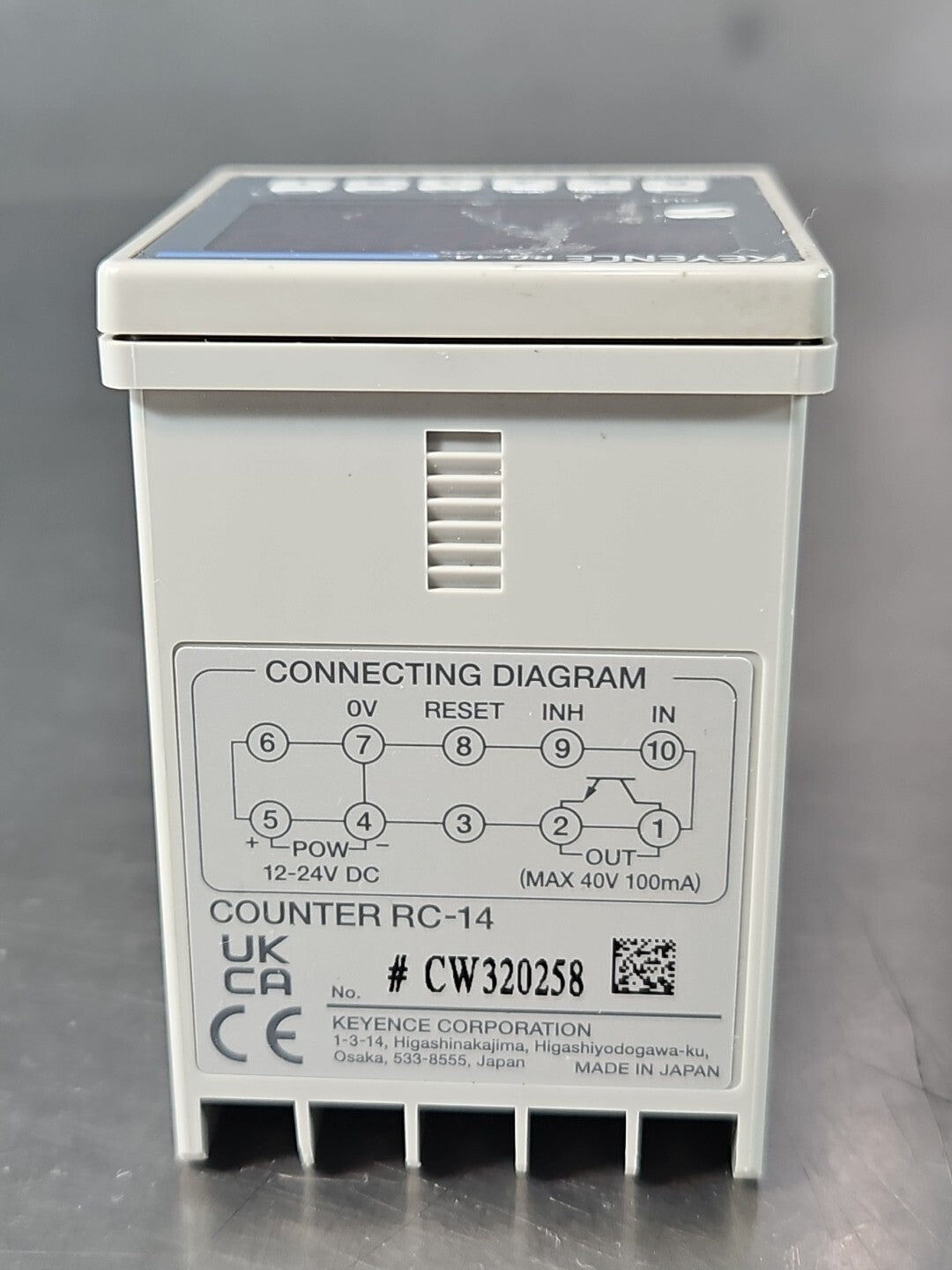 Keyence RC-14 RC14 Digital Electronic Counter Controller                (BIN313)