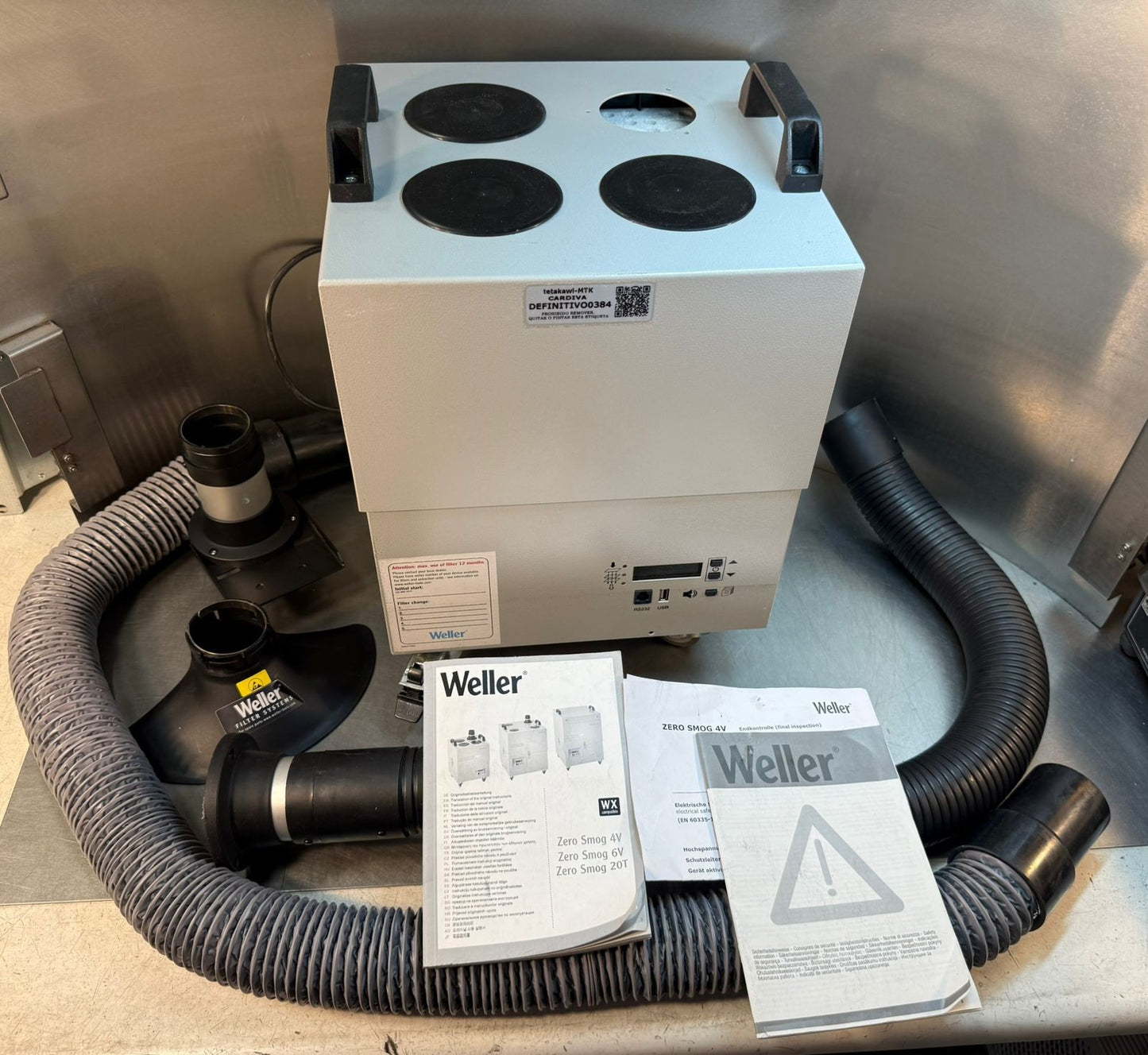 Weller WFE2S / Zero Smog 4V – 0058735936N  100/120V 50/60Hz 200W        (1.5.2)