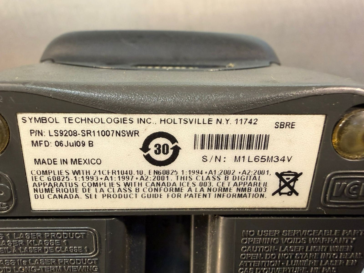 Symbol Barcode Scanner LS9208 LS9208-SR11007NSWR                   (3.1.1)