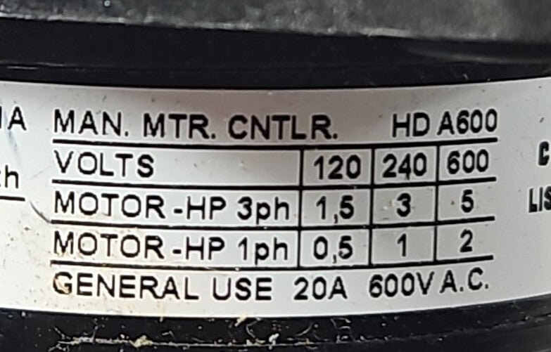 kraus & Naimer CH10B.USM1338 Rotary Switch 20A 600V A.C.    (BIN3.4.4)