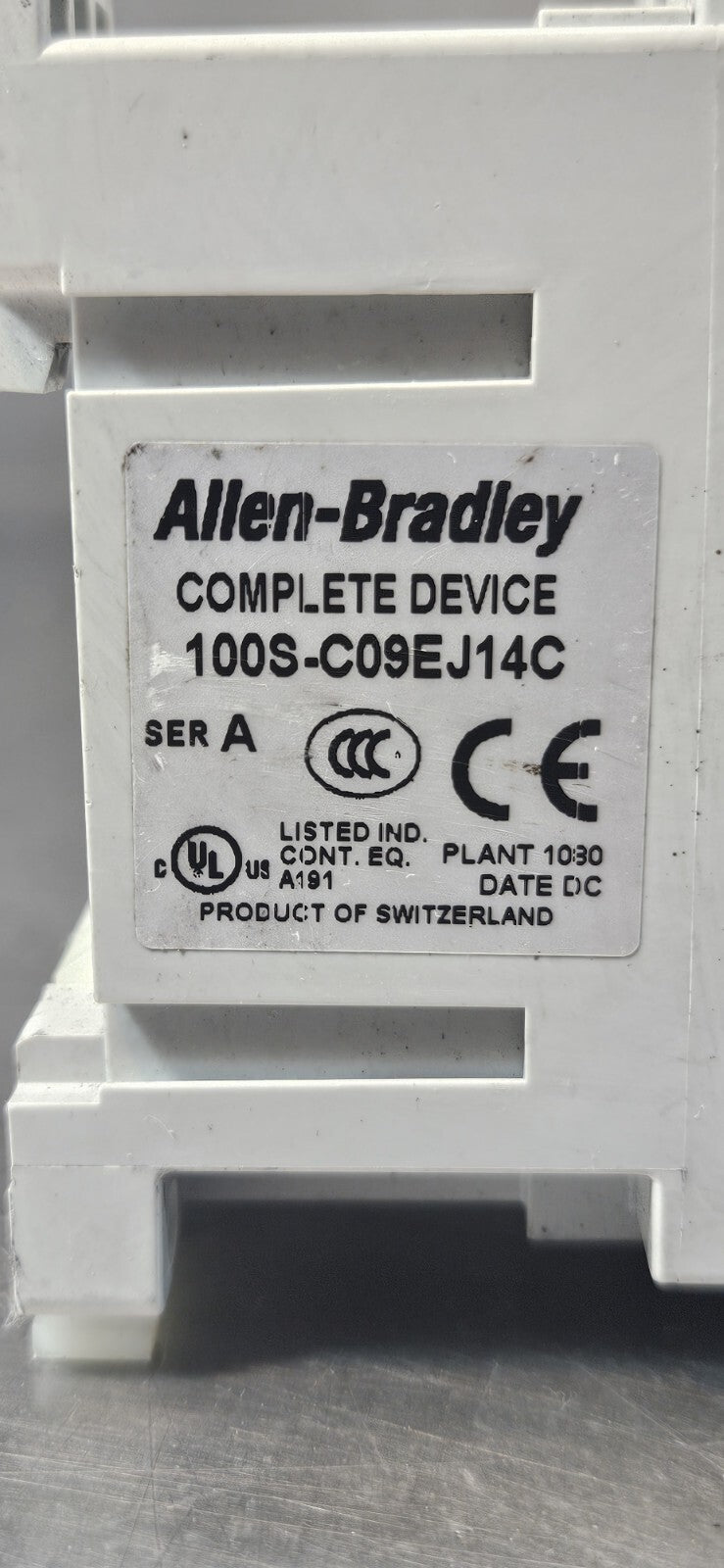 Allen Bradley 100S-C09EJ14C SerA Safety Contactor                       (BIN644)