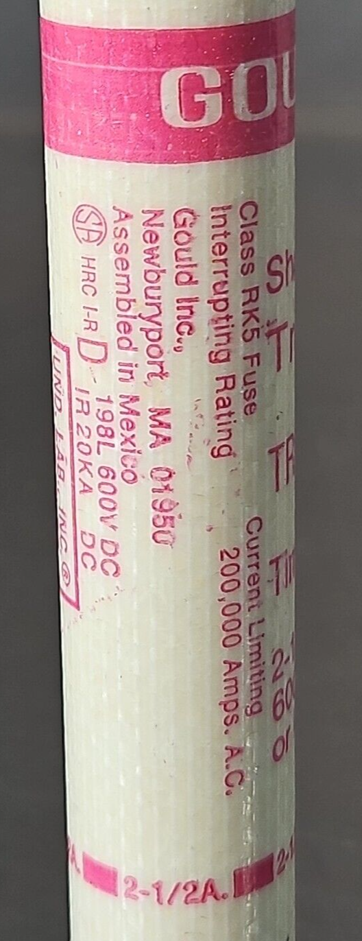 Gould shawmut TRS2-1/2R Time delay fuse                              Loc4C31