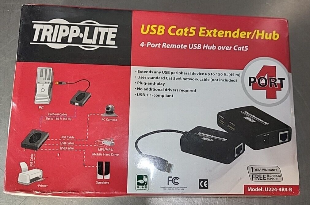 Tripp Lite U224-4R4-R USB over Cat5e/6 USB1.1(BIN354)