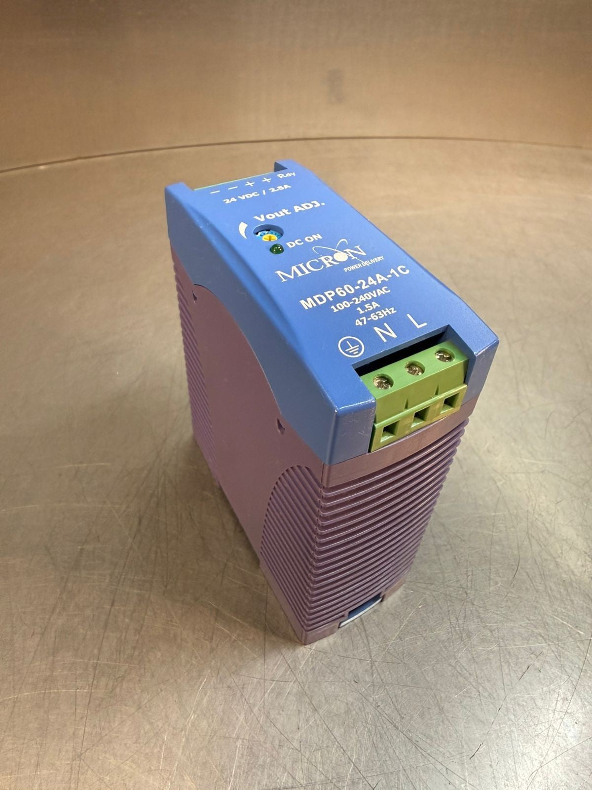 Micron MDP60-24A-1C Power Supply - 100-240VAC 1500 Ma 47-63Hz     ( 9.3.4)