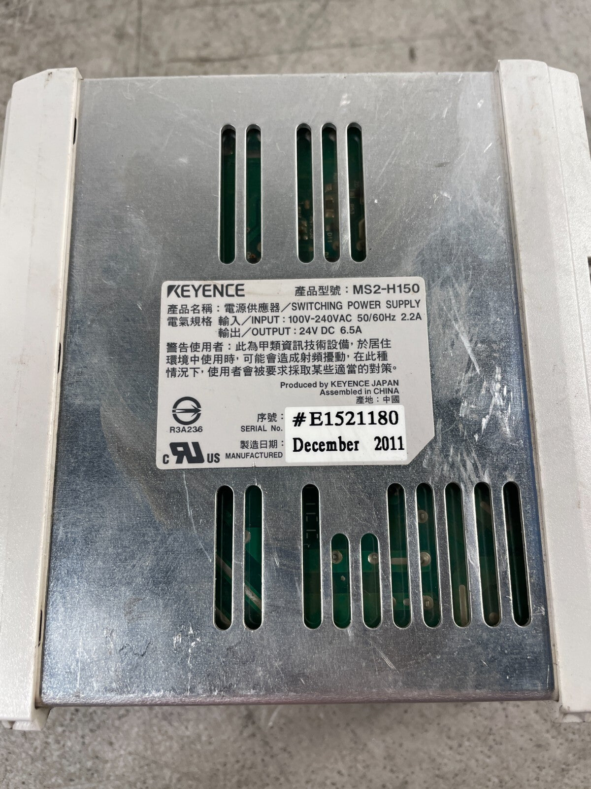 Keyence MS2-H150  24V DC 6.5A Output 150W Compact Switching Power Supply @3.3.5