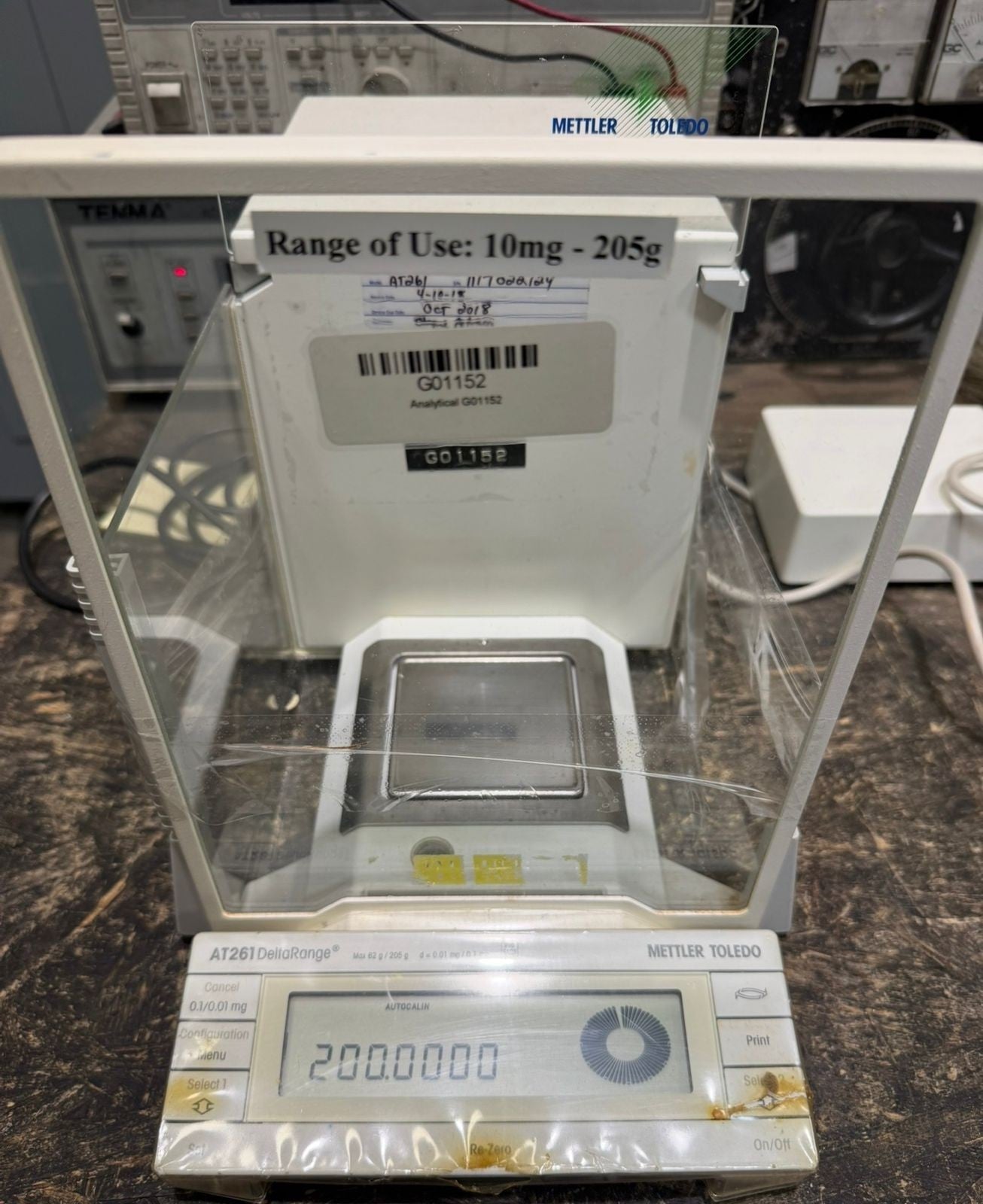 Mettler Toledo AT261 Analytical Balance Range 10mg-205g           (11.5.1)