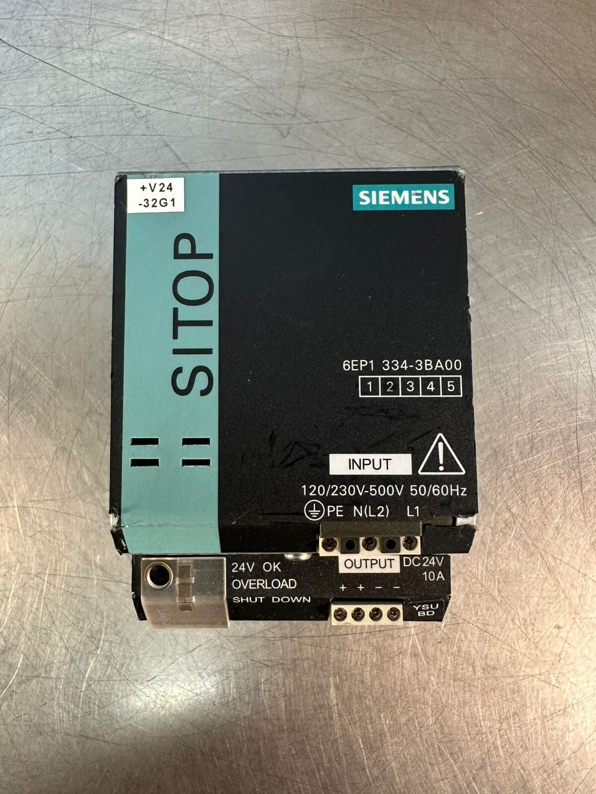 Siemens 6EP1334-3BA00 Modular Power Supply DC 24V  50/60 Hz        (6.3.2)