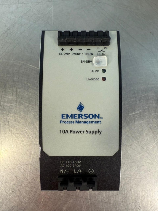 Emerson 1X00781H01L DIN-RAIL 24VDC 10A Rev 4  (8.4.7)