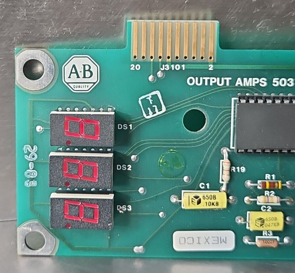 Allen-Bradley 50378 Output Amps Display Board                            loc3D42