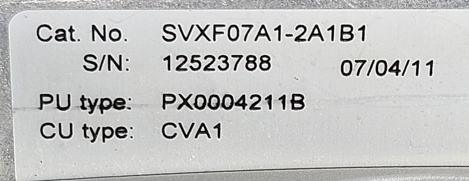 Eaton SVX9000 variable frequency drive  (PX0004211B/SVXF07A1-2A1B1)      (BI445)