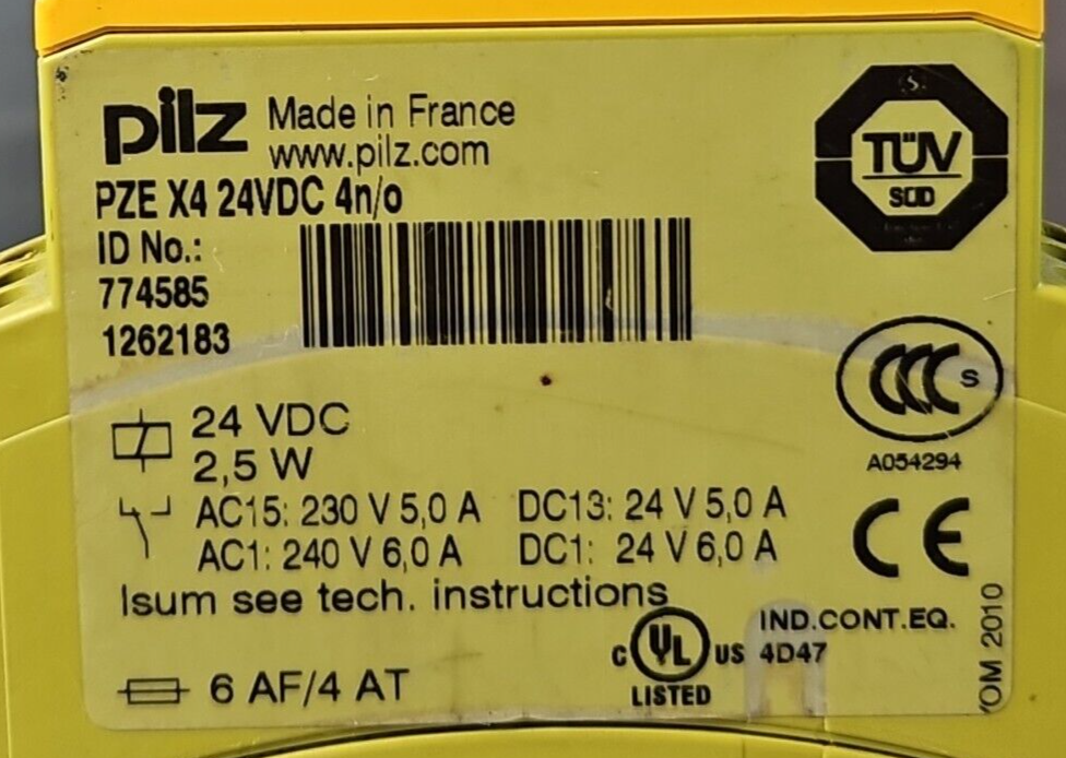 Pilz PZE X4 24VDC 4n/o Contact Expander Module 774585                    loc4A12