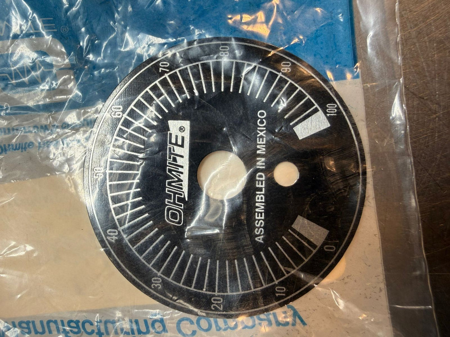 Ohmite Rheostat Dial 5000                             (7.3.2)