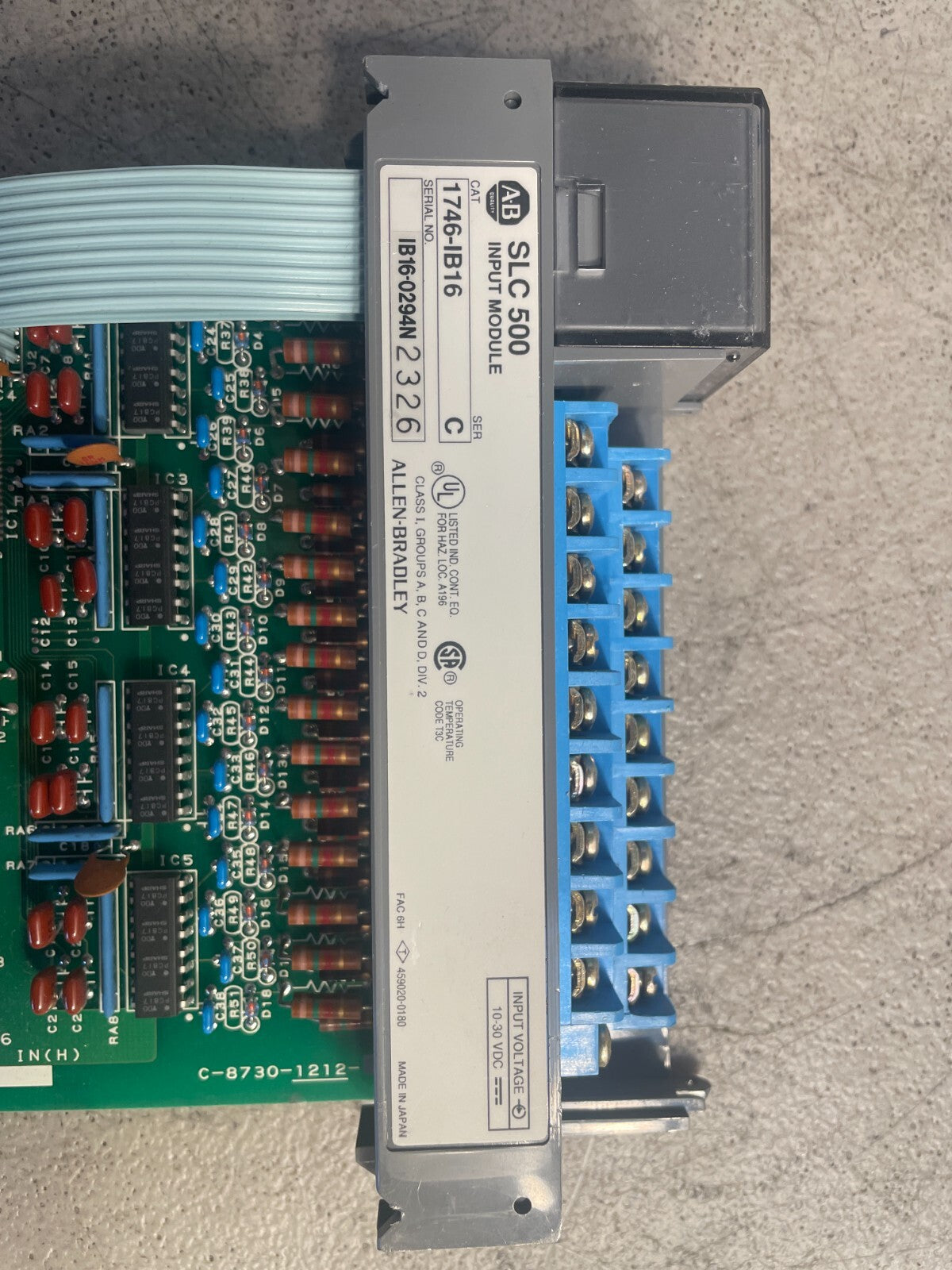 ALLEN BRADLEY SLC 500 1747-IB16 Series C Input Module For PLC Controller @1D