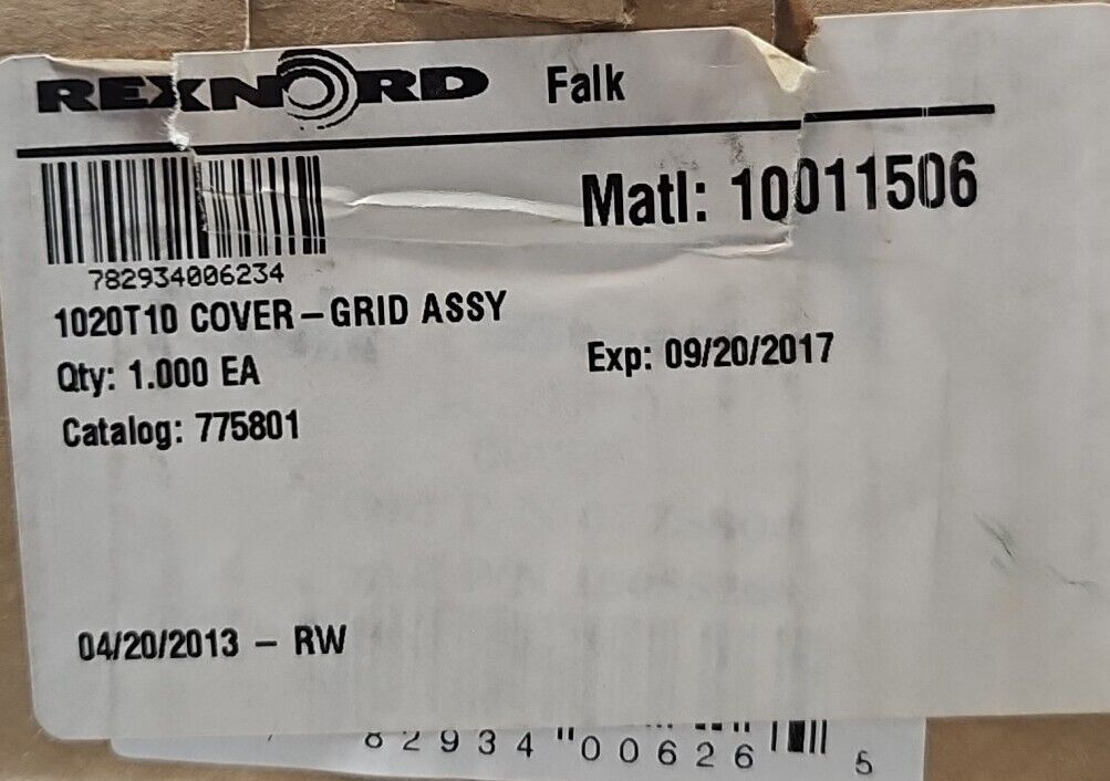 Rexnord 1020T10 Cover Grid Assy                                    loc4C19