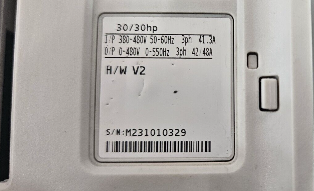 Control Techniques M701-06400420A  30/30 HP  380-480V Unidrive          (BIN752)