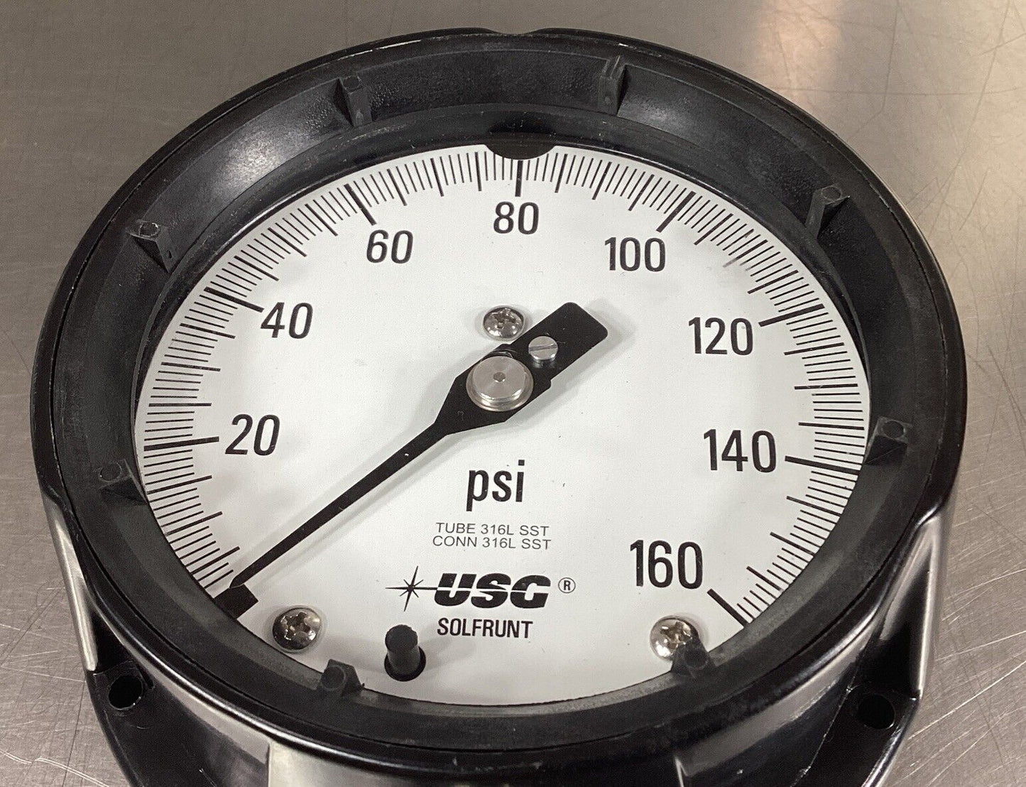 Ametek Solfrunt Pressure Gauge  316L SST  0-160PSI      6E-17