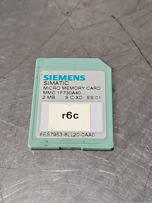 Siemens 6ES7953-8LL20-0AA0 PLC Memory Card  - 2MB                       (BIN541)