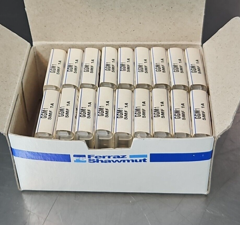Ferraz Shawmut GGM1 Mini Fuse 1 Amp 250 Vac  box w/90                    loc4D36