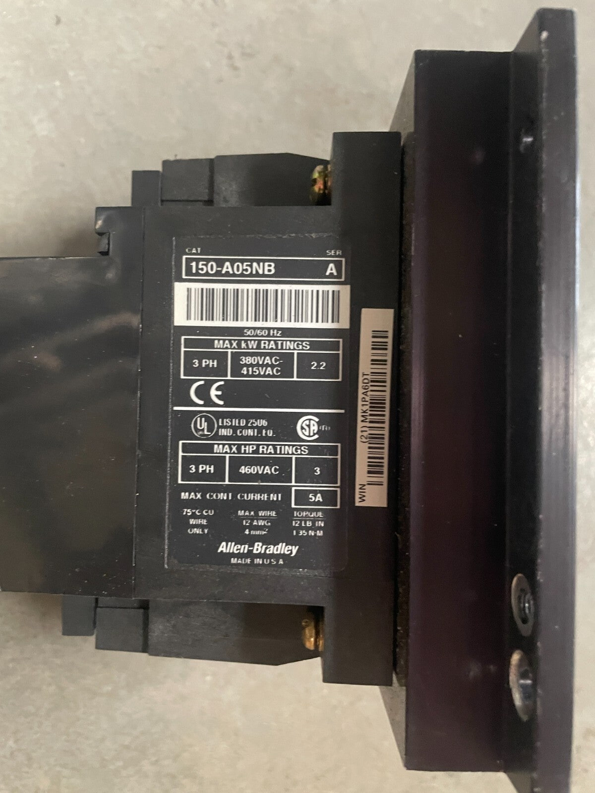 Allen Bradley SMC-2 150-A05NB Motor Controller Series A 380-415VAC
