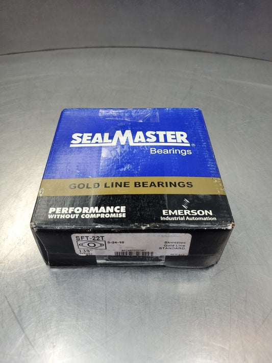 SealMaster Gold Line SFT-22T 2-Bolt Flange Bearing, 1-3/8" Bore.            6B-3