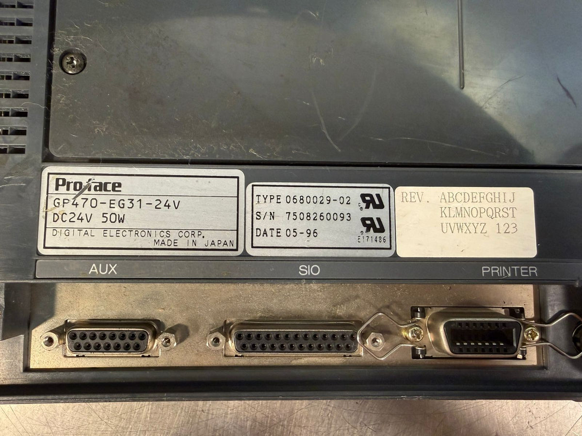 Pro-Face GP470-EG31-24V DC24v 50w Touch Screen                     (8.3.5)
