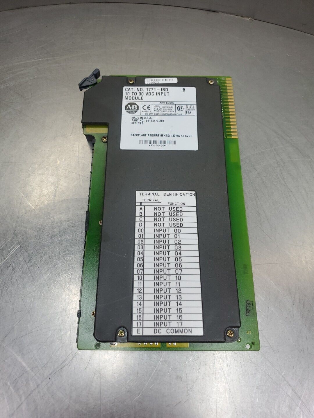 Allen Bradley 1771-IBD Series B 10-30VDC Input Module.                     3D-39