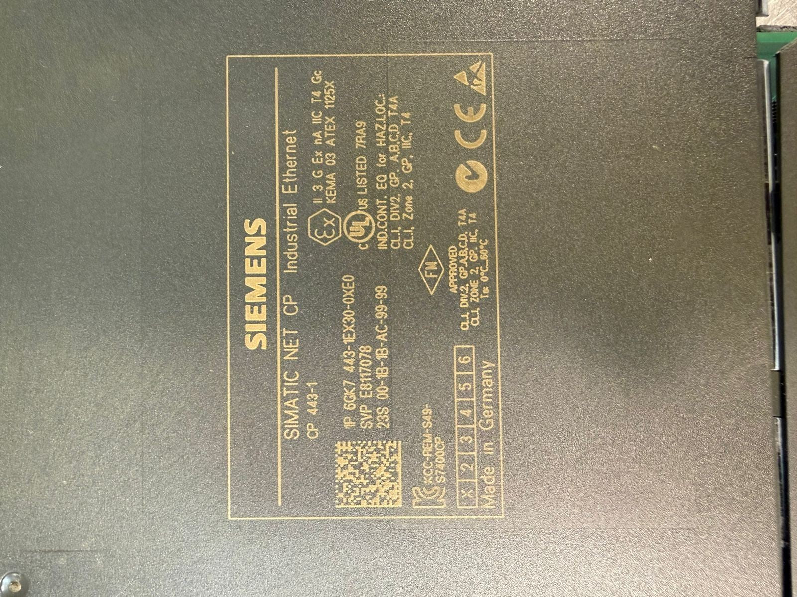 Siemens 6GK7-443-1EX30-0XE0 Simatic Net Cp 6GK74431EX300XE0        (7.4.2)