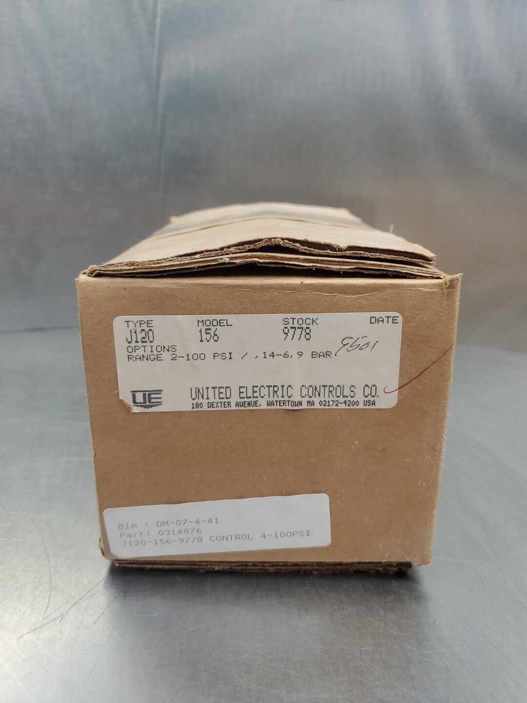 United Electric Controls J120 Model 9778 2-100psi Control Module. 4C-4 ...