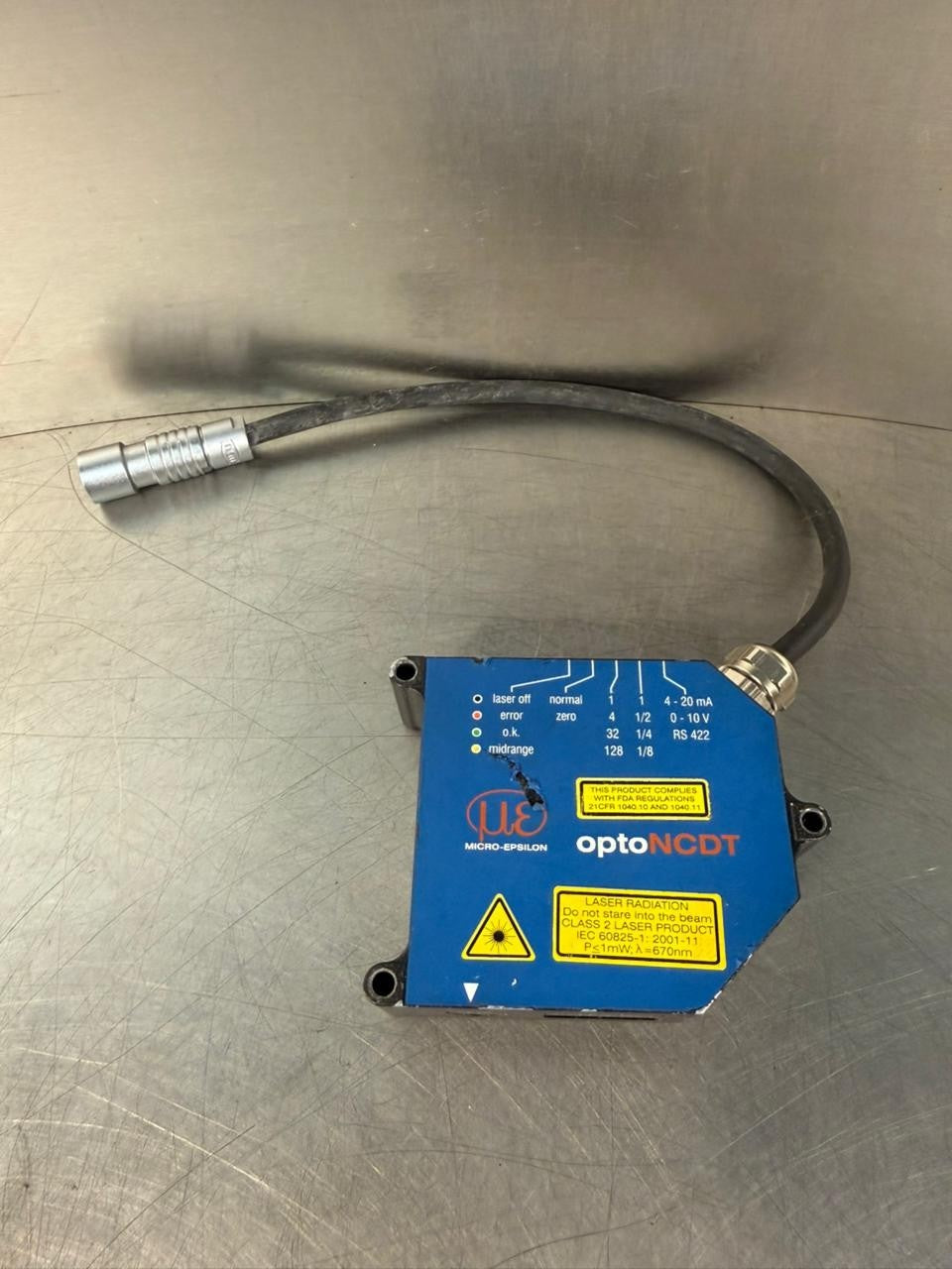 Micro-Optronic Opto-NCDT1700 Laser Optical Sensor Opto NCDT-1700  (7.3.4)