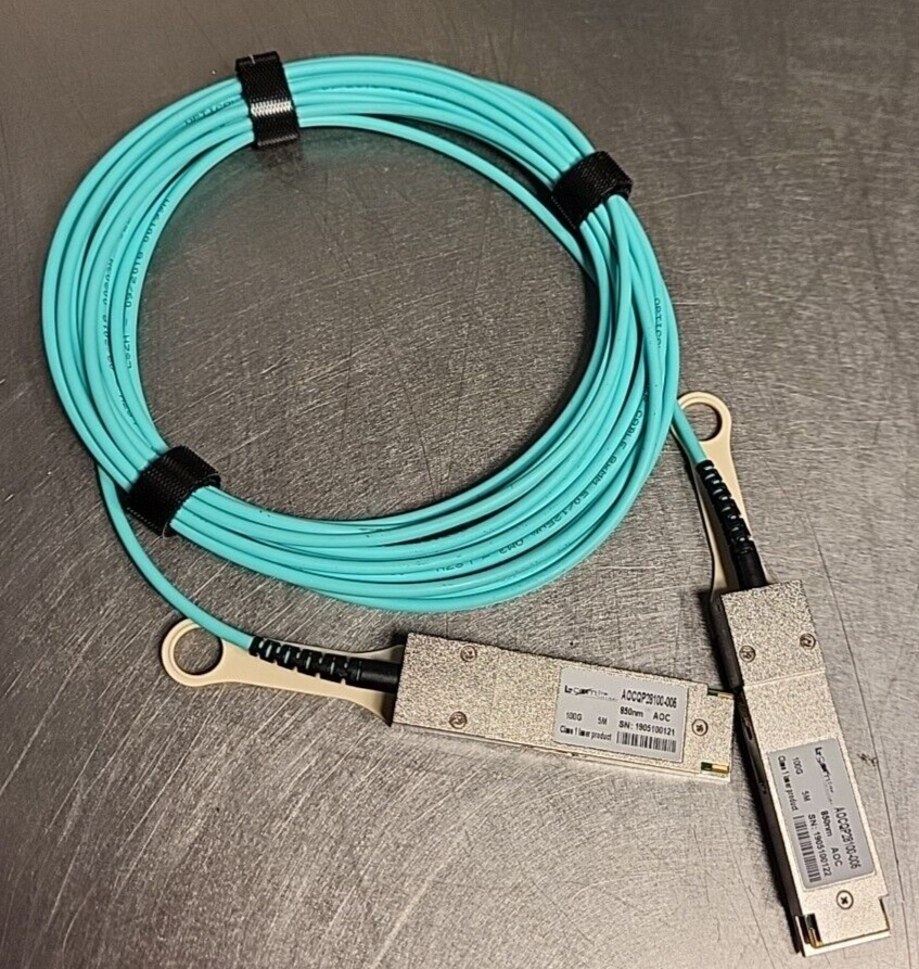 Active Optical Cable QSFP28 100Gbps- AOCQP28100-005/  5M/MSA Compat. (BIN461)