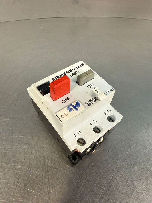 Siemens-Allis MSP10L Motor Starter Msp1  Msp10l    (4.1.4)