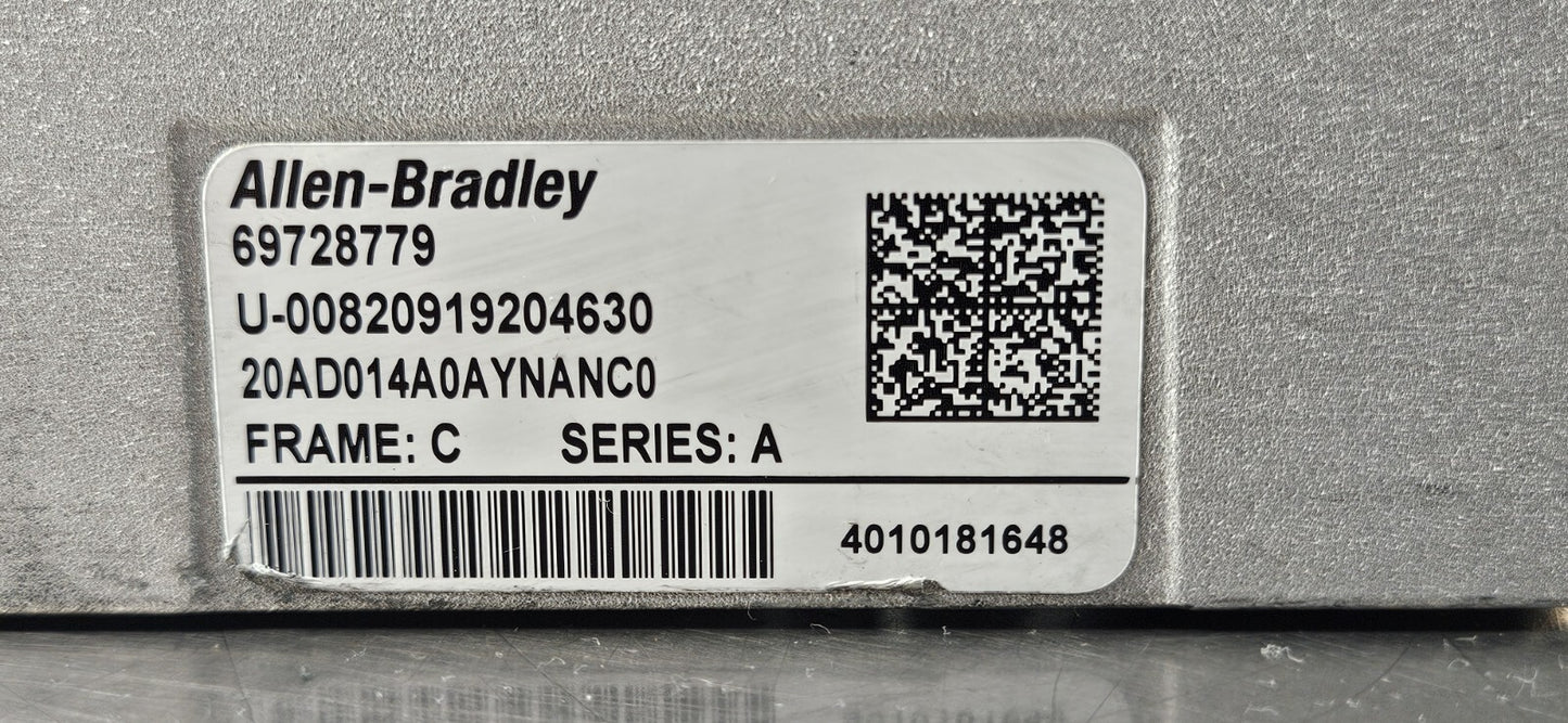Allen Bradley 20AD014A0AYNANC0 Powerflex 70 AC Drive                 (BIN741)