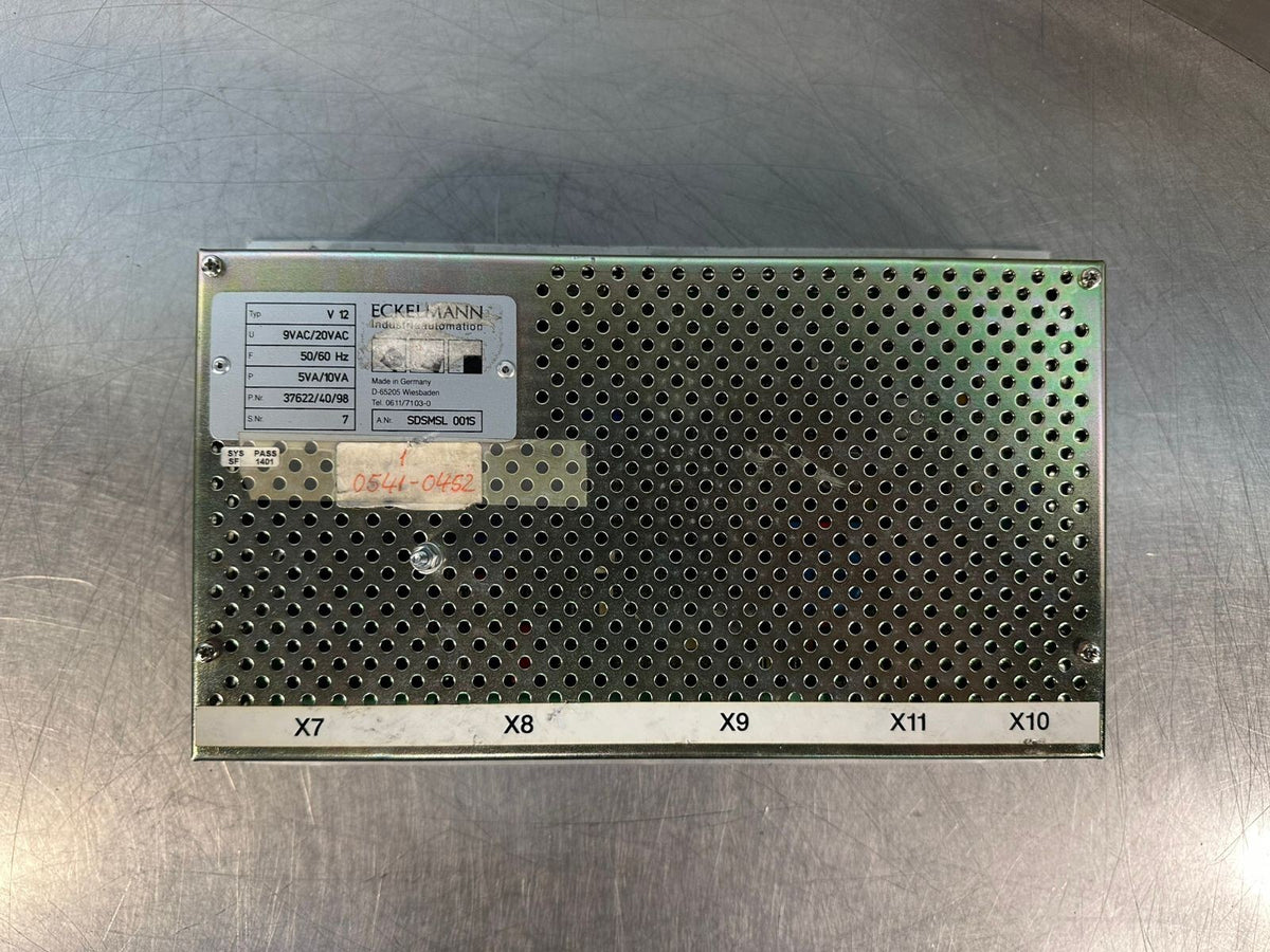 Eckelmann V12 SDSMSL-001S 50/60Hz 5Va/10Va SDSMSL001S             (10.5.2)