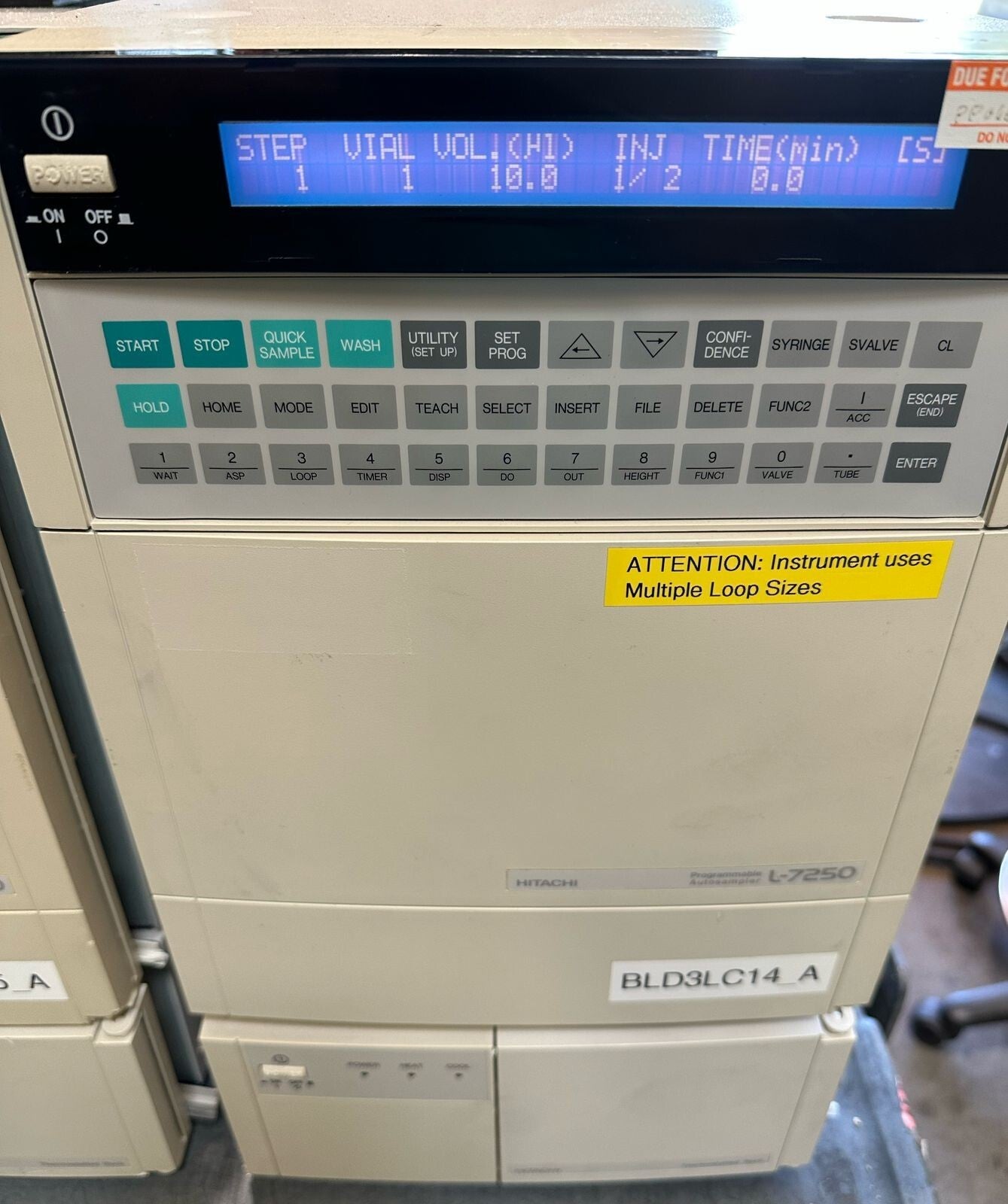 Hitachi L-7250 Programmable Autosampler w/ L7250ACC (9.5.1/2)