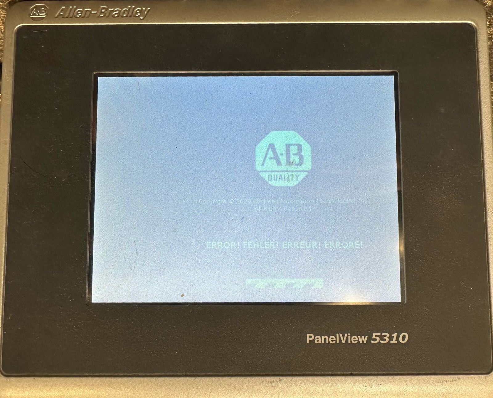 Allen Bradley 2713P-T6CD1 Ser A Panel View 5310 Operator Interface  (4.4.2)