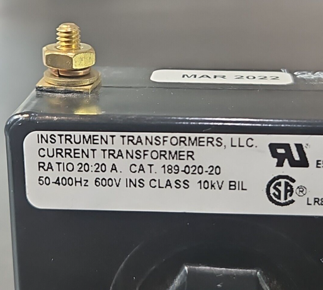 Instrument Transformers 189-020-20 50-400Hz                          (BIN643)