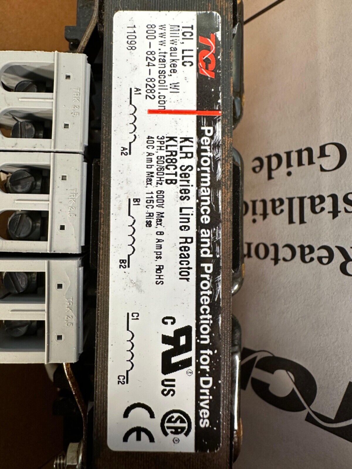 TCI KLR8CTB1 - Three Phase  LIne Reactor (4A-31)