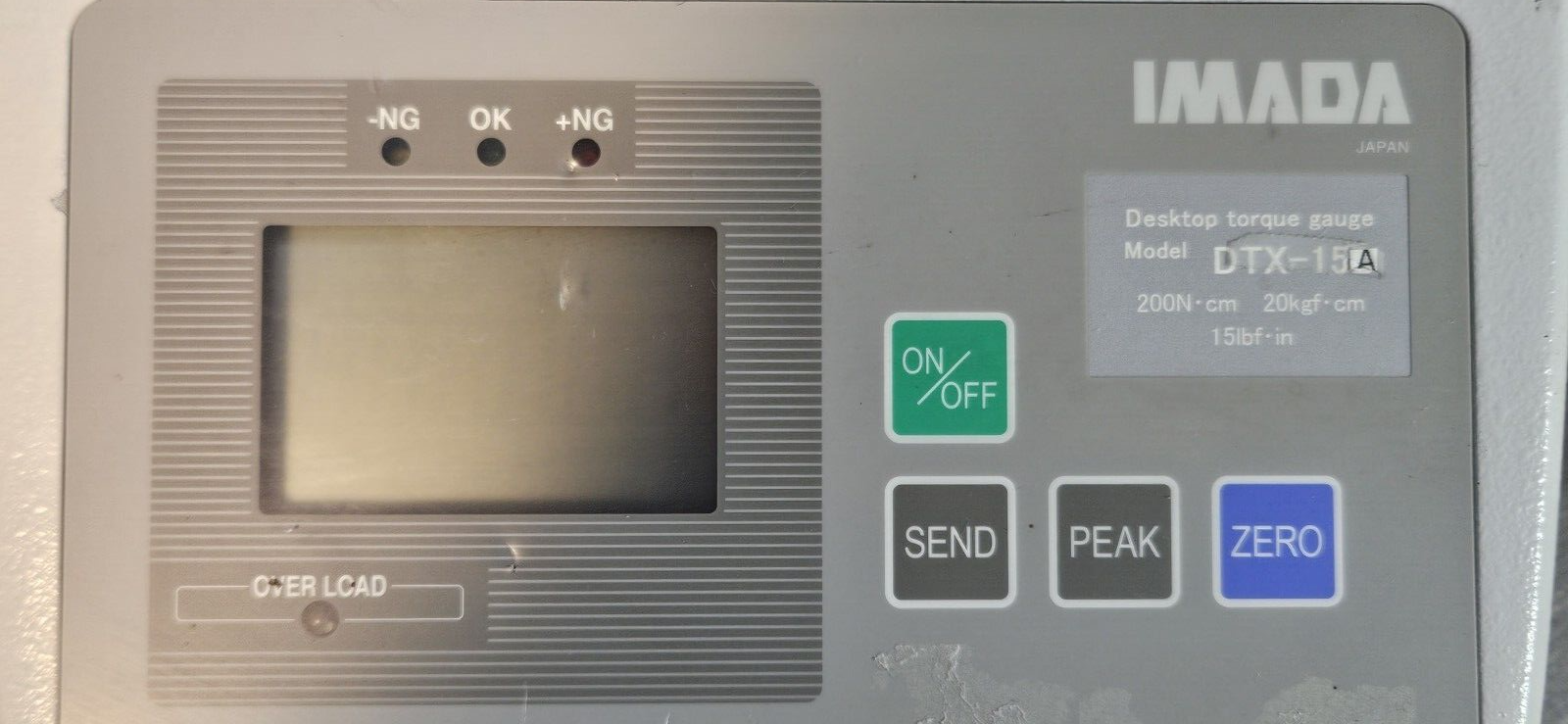Imada DTX-15A Desktop torque gauge 200N-cm 20Kgf.cm 15lbf.in            (BIN262)