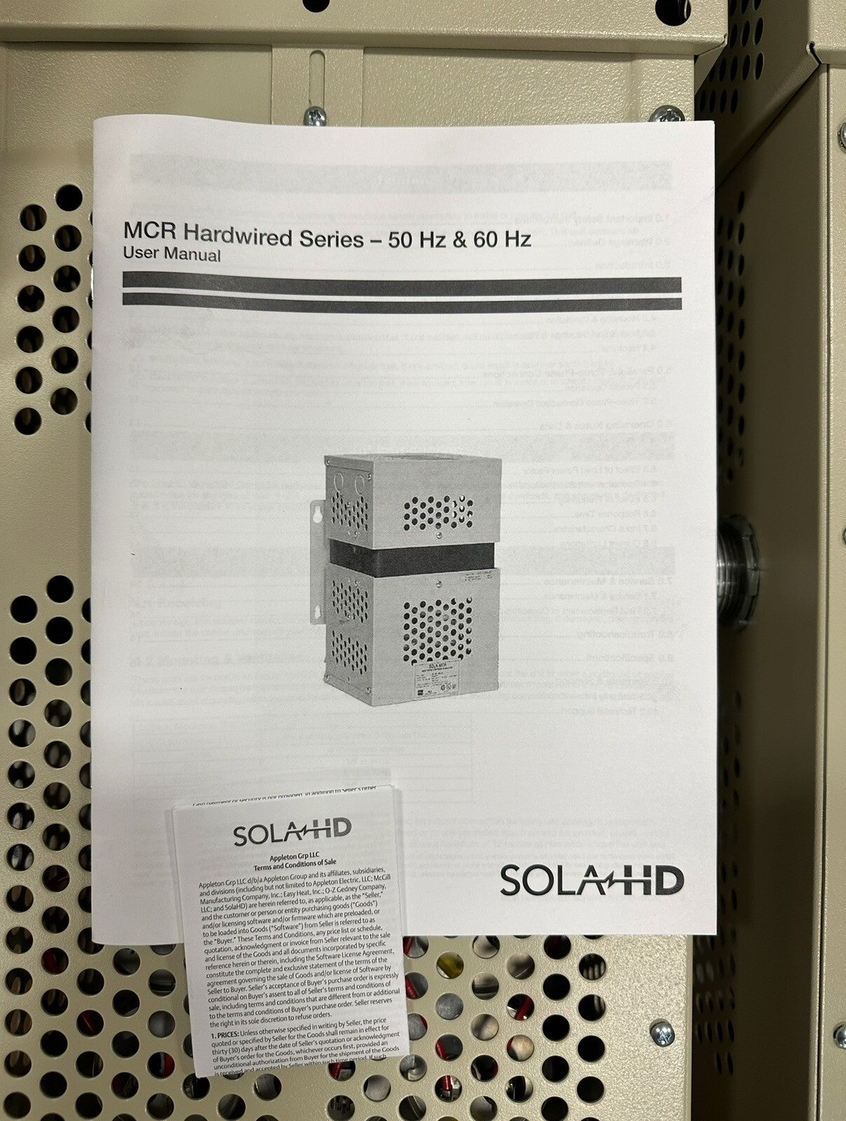 Sola MCR 63-28-315-8 10000 VA 208/480 Volt Constant Voltage Transformer (6.6.1)